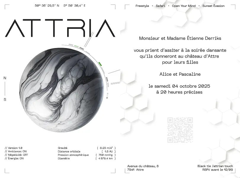 invitation for the Attria evening