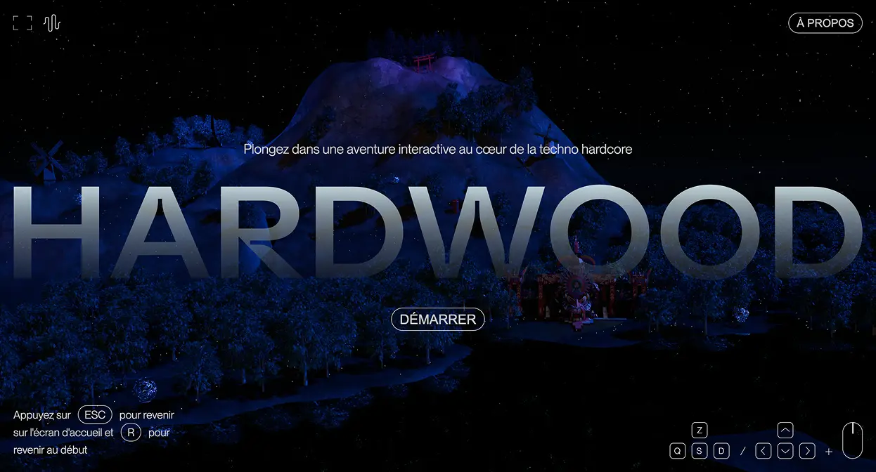 homepage of the website 'Hardwood'