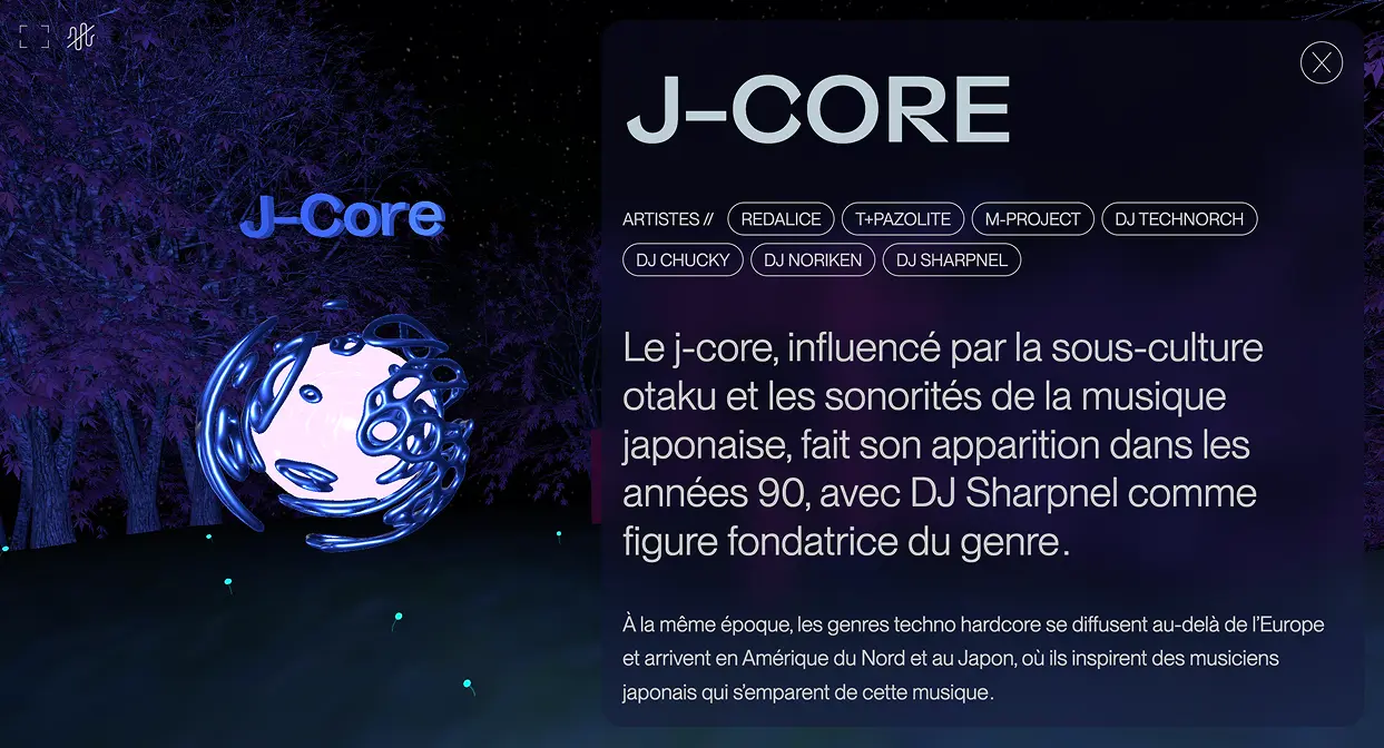 modal width the information about one of the hard techno's category