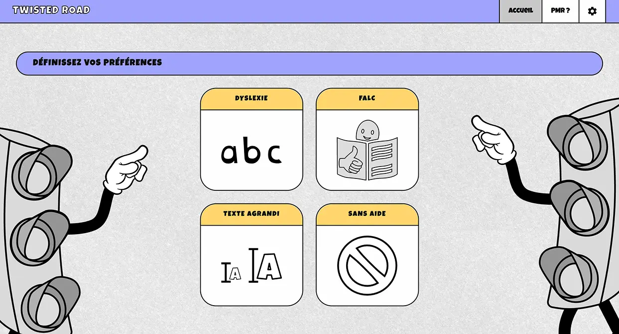 the different options for accessibility